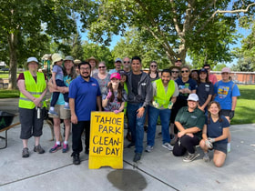 Group at Tahoe Park Clean up day 2023
