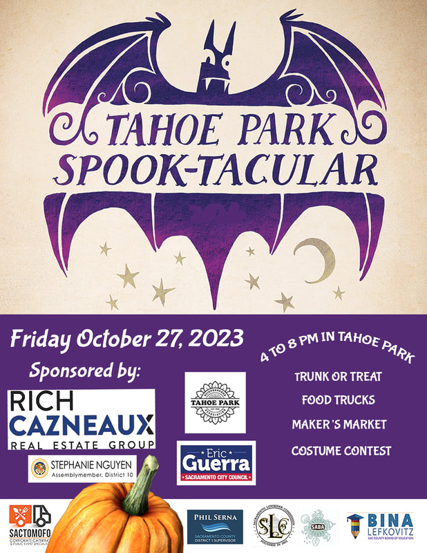 Spooktacluar logo of a purple bat and details about eventPicture